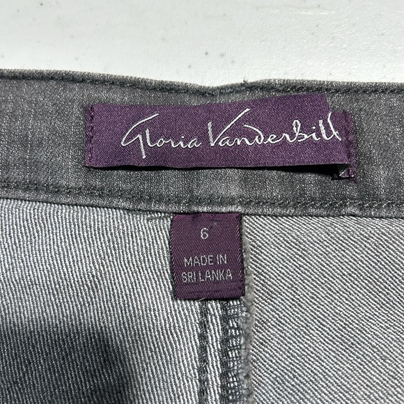Gloria Vanderbilt Amanda gray stretch jeans size 6 short - Picture 2 of 4